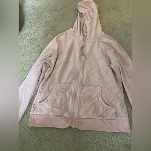 baby pink zip up